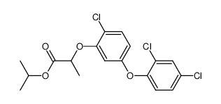 2-[2-Chloro-5-(2,4-dichloro-phenoxy)-phenoxy]-propionic acid isopropyl ester Structure