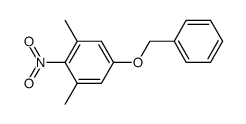 5-benzyloxy-2-nitro-meta-xylene结构式