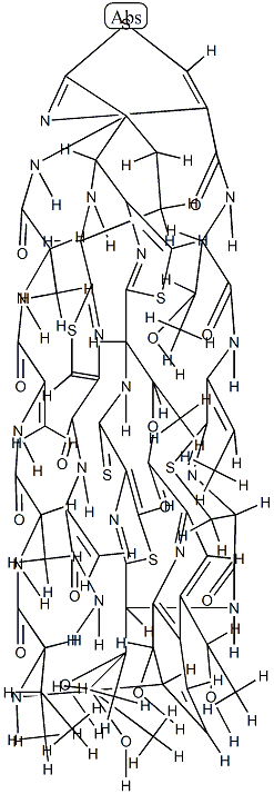 (5S)-26'-Deoxo-1',2',5,28-tetrahydro-26'-thioxo-21-de(1-carbamoylethenyl)siomycin A structure