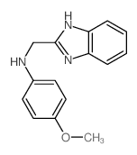 N-(1H-benzoimidazol-2-ylmethyl)-4-methoxy-aniline Structure