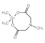 4H-1,3,6,2-Dioxazastannocine-4,8(5H)-dione, dihydro- 2,2-dimethyl- Structure