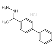 1-(4-phenylphenyl)ethylhydrazine结构式