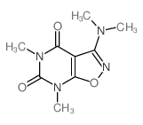 7-dimethylamino-2,4-dimethyl-9-oxa-2,4,8-triazabicyclo[4.3.0]nona-7,10-diene-3,5-dione结构式