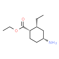 Cyclohexanecarboxylic acid, 4-amino-2-ethyl-, ethyl ester, (1alpha,2alpha,4alpha)- (9CI) structure