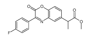 methyl 2-[3-(4-fluorophenyl)-2-oxo-1,4-benzoxazin-6-yl]propanoate结构式