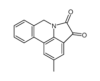 6,7-dihydro-2-methylpyrrolo[3,2,1-de]phenanthridine-4,5-dione结构式