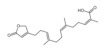 2,6,10-trimethyl-13-(5-oxo-2H-furan-3-yl)trideca-2,6,10-trienoic acid Structure