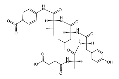 Suc-L-Ala-L-Tyr-D-Leu-D-Val-pNA structure