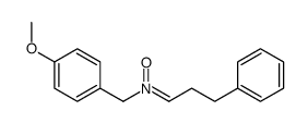 N-[(4-methoxyphenyl)methyl]-3-phenylpropan-1-imine oxide Structure