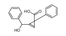 2-[hydroxy(phenyl)methyl]-1-phenylcycloprop-2-ene-1-carboxylic acid Structure