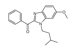 [6-methoxy-1-(3-methylbutyl)benzimidazol-2-yl]-phenylmethanone结构式