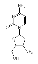 3'-Amino-2',3'-dideoxycytidine Structure