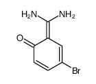 4-bromo-6-(diaminomethylidene)cyclohexa-2,4-dien-1-one结构式