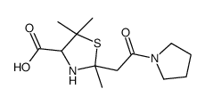 2,5,5-trimethyl-2-(2-oxo-2-pyrrolidin-1-yl-ethyl)thiazolidine-4-carbox ylic acid picture