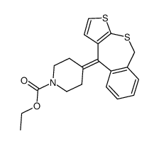 4-(1-ethoxycarbonyl-4-piperidylidene)-4,9-dihydrothieno(2,3-c)-2-benzothiepin结构式