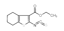 2-异硫氰基-4,5,6,7-四氢-1-苯并噻吩-3-羧酸乙酯结构式