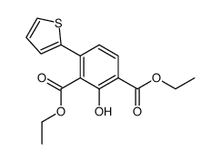 2-hydroxy-4-[2]thienyl-isophthalic acid diethyl ester Structure