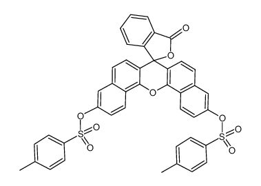 3'-oxo-3'H-spiro[dibenzo[c,h]xanthene-7,1'-isobenzofuran]-3,11-diyl bis(4-methylbenzenesulfonate) Structure