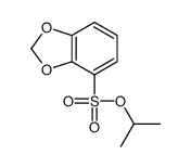 propan-2-yl 1,3-benzodioxole-4-sulfonate Structure