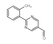 2-(2-甲基苯基)嘧啶-5-甲醛结构式