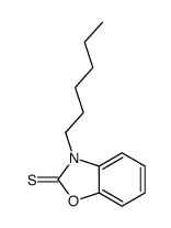 3-hexyl-1,3-benzoxazole-2-thione结构式