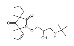 12-(3-tert-Butylamino-2-hydroxy-propoxy)-12-aza-dispiro[4.1.4.2]tridec-8-ene-6,13-dione结构式