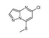 5-Chloro-7-(methylsulfanyl)pyrazolo[1,5-a]pyrimidine结构式