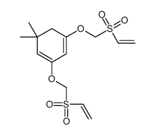 1,3-bis(ethenylsulfonylmethoxy)-5,5-dimethylcyclohexa-1,3-diene结构式