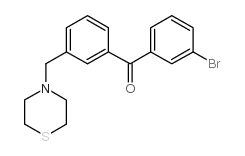 3-BROMO-3'-THIOMORPHOLINOMETHYL BENZOPHENONE Structure