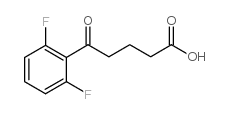 5-(2,6-DIFLUOROPHENYL)-5-OXOVALERIC ACID结构式