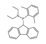 (Diethylamino)(2,6-dimethylphenyl)(9-fluorenyl)phosphan结构式