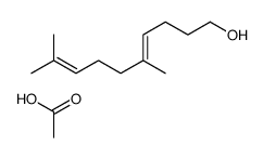 acetic acid,5,9-dimethyldeca-4,8-dien-1-ol结构式