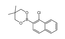 2-(1-chloronaphthalen-2-yl)-5,5-dimethyl-1,3,2-dioxaborinane结构式