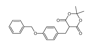 5-(4-(benzyloxy)benzyl)-2,2-dimethyl-1,3-dioxane-4,6-dione Structure