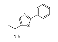 5-Thiazolemethanamine, α-methyl-2-phenyl Structure