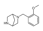 2,5-Diazabicyclo[2.2.1]heptane, 2-[(2-methoxyphenyl)methyl]结构式