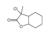 3-chloro-3-methyl-3a,4,5,6,7,7a-hexahydro-1-benzofuran-2-one Structure