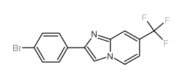 2-(4-bromophenyl)-7-(trifluoromethyl)imidazo[1,2-a]pyridine结构式