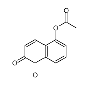 (5,6-dioxonaphthalen-1-yl) acetate结构式