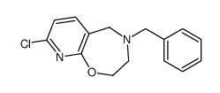 4-苄基-8-氯-2,3,4,5-四氢吡啶并[3,2-f][1,4]ox氮杂卓结构式