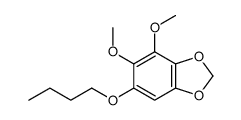 6-butoxy-4,5-dimethoxy-1,3-benzodioxole结构式