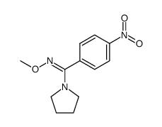 (Z)-O-methylpyrrolidino-p-nitrobenzamidoxime Structure