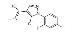 5-chloro-1-(2,4-difluorophenyl)-N-methylpyrazole-4-carboxamide Structure