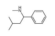 methyl-(3-methyl-1-phenyl-butyl)-amine结构式