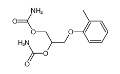 1,2-bis-carbamoyloxy-3-o-tolyloxy-propane Structure