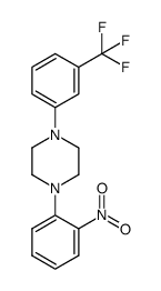 1-(2-nitrophenyl)-4-(3-(trifluoromethyl)phenyl)piperazine结构式