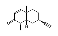 (1R,8aβ)-7β-Ethynyl-4a,5,6,7,8,8a-hexahydro-1,4aβ-dimethylnaphthalen-2(1H)-one structure