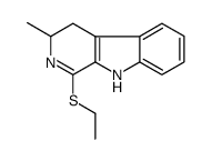 1-ethylsulfanyl-3-methyl-4,9-dihydro-3H-pyrido[3,4-b]indole结构式