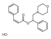 (2-morpholin-4-ium-4-yl-1-phenylethyl) (E)-3-phenylprop-2-enoate,chloride Structure