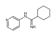 N'-pyridin-3-ylcyclohexanecarboximidamide Structure